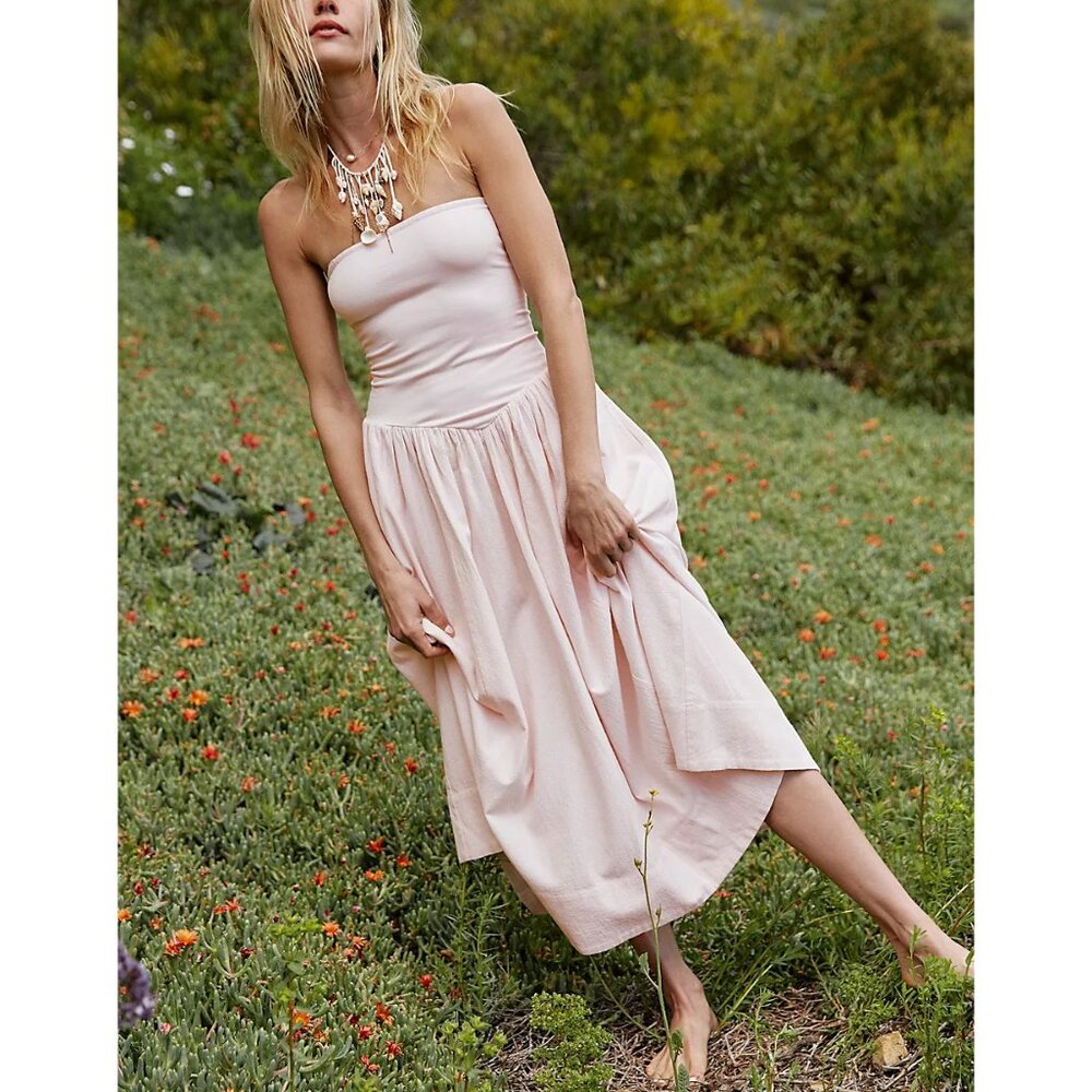 🎉LAST CHANCE🎉 FREE PEOPLE Onda Tube Midi / Pink Nectar